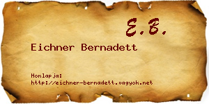 Eichner Bernadett névjegykártya