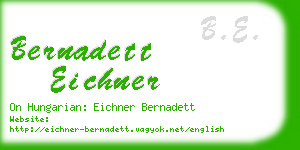 bernadett eichner business card
